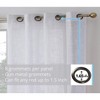 HLC.ME Madison Faux Linen Textured Thicker Sheers Privacy Light Filtering Window Grommet Curtains Drapery Panels, Set of 2 - 3 of 4