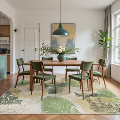 Abynow Medallion Distressed Persian Indoor Area Rug