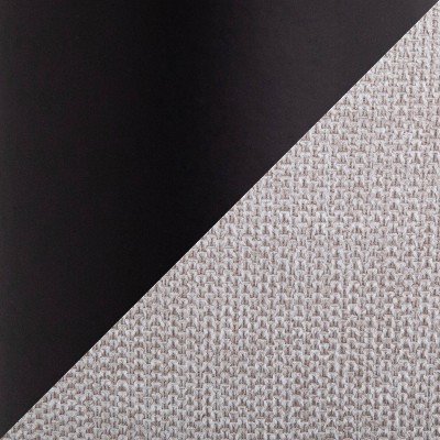 Cream Upholstered Arm Chair with Black Steel Frame