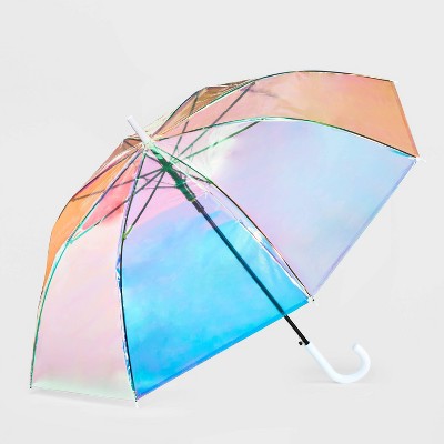 ShedRain Iridescent Stick Bubble Umbrella