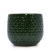 Syemin Planters 3 Pieces Ceramic Flowerpot with Drainage Hole for Plants, Modern Planter for Patio, Garden or Windowsills, Green, 9.45"*9.45"*8.07" - 4 of 4