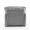 Maliang 38" Oversized Chenille Lounge Chair - Plush Reading Armchair with Thick Comfort Cushions, High Back Support & Wide Seat - 3 of 4