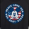 Women's - Disney - Americana Lightweight French Terry Wide Neck Long Sleeve Shirt - 2 of 4