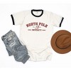 Simply Sage Market Women's North Pole University Santa Short Sleeve Ringer Tee - 3 of 4