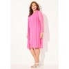 Catherines Women's Plus Size Beaded Trim Jacket Dress Set - 4 of 4