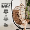 SereneLife Egg Swing Chair - Indoor/Outdoor Hanging Chair with Stand - image 4 of 4