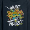 Men's - Teenage Mutant Ninja Turtles - What Rules Long Sleeve Graphic T-Shirt - 2 of 4