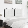 vidaXL Headboard Cushion White and Black 53.9" Faux Leather - 3 of 4