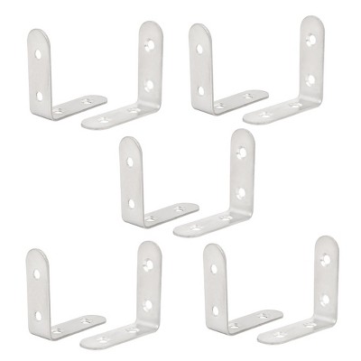 Unique Bargains Stainless Steel Oval Shaped Self Adhesive Wall Hooks And  Hangers Silver Tone 6 Pcs : Target