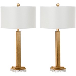 Perri Table Lamp (Set of 2) - 30 Inch Height - LIT4378 - Gold/Off White - Safavieh - 1 of 4