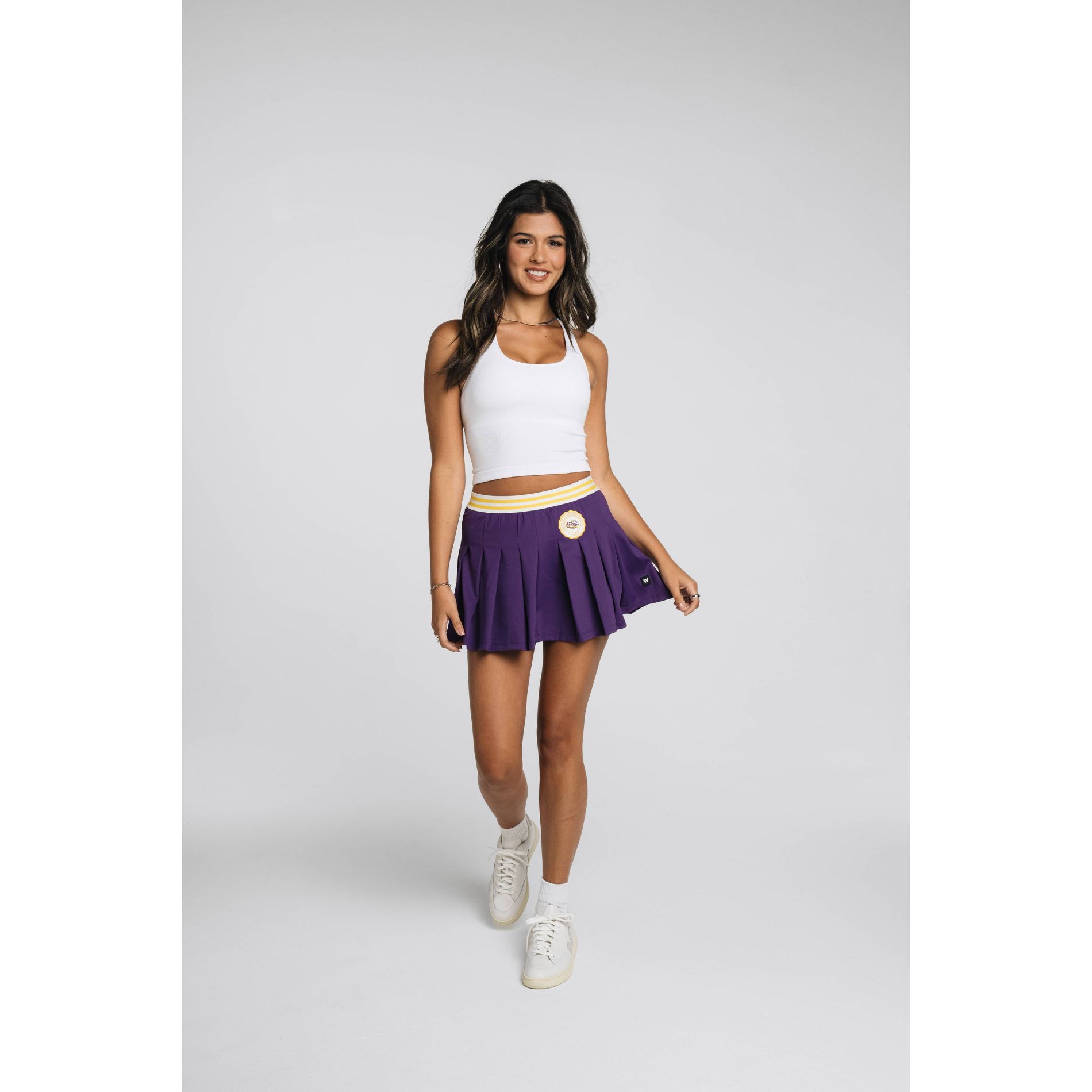 NCAA LSU Tigers Women's Pleated Skorts