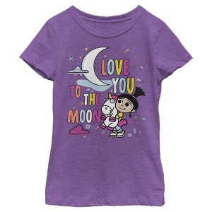 Girl's Despicable Me Minions Love You To The Moon T-Shirt - 1 of 3