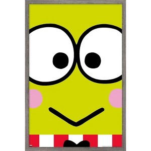 Trends International Hello Kitty and Friends - Keroppi Close-Up Framed Wall Poster Prints - 1 of 4