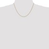 Black Bow Jewelry 1mm, 10k Yellow Gold, Solid Spiga Chain Necklace - 2 of 4