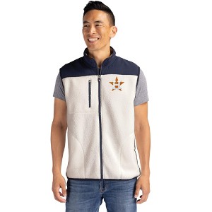 Houston Astros Cutter & Buck Cascade Eco Fleece Mens Vest - 1 of 1