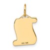 Black Bow Jewelry 14k Yellow Gold Engravable Diploma Charm or Pendant, 12mm - 3 of 4