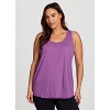 RBX Active Women's Super Soft Relaxed Fit Twist Racerback Tunic Tank Top - 2 of 4