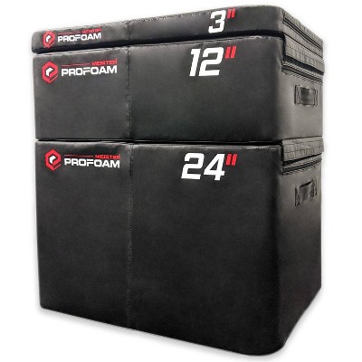 Meister PROFOAM 24''x12''x3'' 3 Plyo Box Set