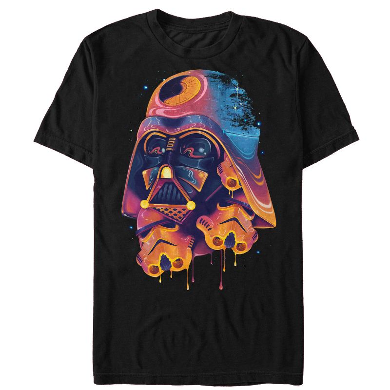 Men's Star Wars Psychedelic Darth Vader T-Shirt, 1 of 5