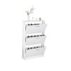 KTMBDW Shoe Cabinet with 3 Flip Drawers, Hidden Wood Shoe Cabinet, Freestanding Shoe Storage Cabinet for Entryway, Hallway, White - 4 of 4
