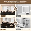 45.9in Makeup Vanity Desk with LED Lights & 8 Drawers, 3 Lighting Modes, Power Outlet - for Bedroom & Powder Room - 4 of 4