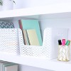 See Jane Work® Narrow Weave Storage Bin, White