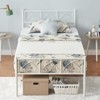 Twin Size Bed Frame with Headboard, Twin Bed Frame for Girls/Boys/Teens, Heavy Duty Metal Slat Support, No Box Spring Needed, Easy Assembly,White - 2 of 4