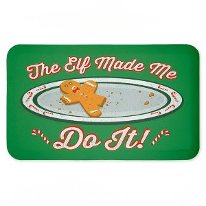 Stupell Industries The Elf Made Me Do It Printed Anti-Fatigue Floor Mat, design by Jedco Brands Inc., 30"x18" - 1 of 4