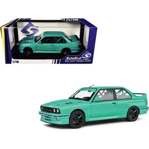 1990 BMW E30 M3 Custom "Drift Missile" Tiffany Blue 1/18 Diecast Model Car by Solido - 1 of 4