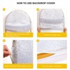 Bling Arch Backdrop Cover, Reusable Wedding Arch Stand Cover with Zipper, Fitted Backdrop Cover for Birthday Party Ceremony Banquet Decor - 3 of 4