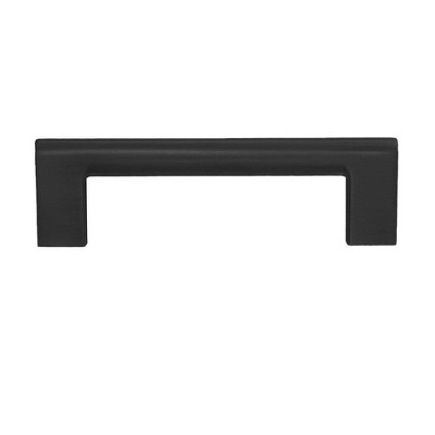Vail Matte Black Cylindrical Bar Pull with Mounting Hardware