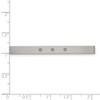 Black Bow Jewelry Stainless Steel & Resin Accent Brushed Tie Bar, 5 x 52mm - 3 of 4