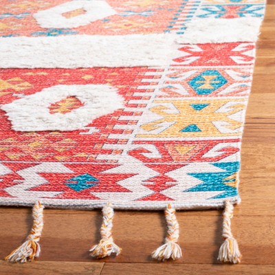 Saffron 5' x 8' Rust Wool Rectangular Area Rug