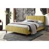 Omax Decor,Spencer Wood/Fabric Upholstered Queen Platform Bed - 3 of 4