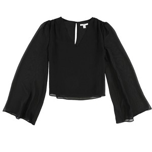 bar III Womens Chiffon Pullover Blouse - 1 of 2