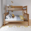 Max & Lily Bunk Bed Twin over Full Size, Solid Wood Bunk Beds with Ladder for Kids - 2 of 4