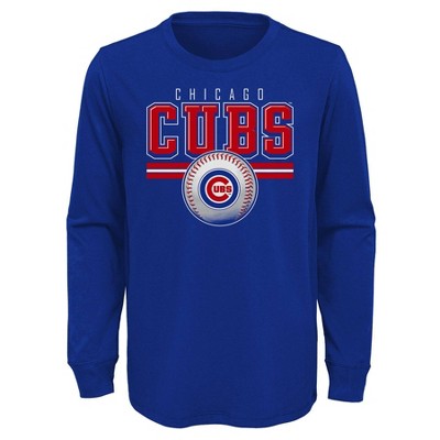 MLB Chicago Cubs Boys' Long Sleeve T-Shirt - XS