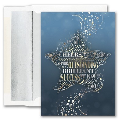 JAM Paper Congratulation Cards & Matching Envelopes Set Congratulations Wording 526M1141WB