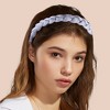 Unique Bargains Women's Thick Braided Knotted Non-slip Fashion Elastic Solid Color Headband 1 Pc - 3 of 4