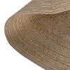 4' Round Round Braided Solid Jute Area Rug Brown - Masada Rugs - 4 of 4