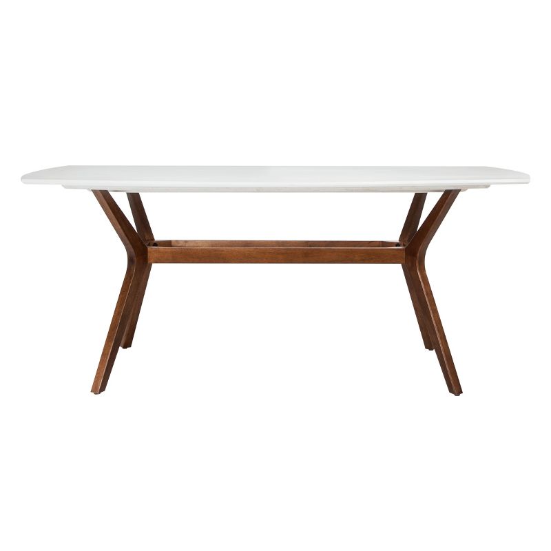 72&#34; Emmond Mid-Century Modern Dining Table White/Brown - Threshold&#8482;, 1 of 9