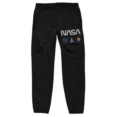 Nasa Space Shuttle Logo Men's Black Jogger Pants-large : Target