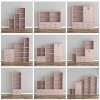 24/7 Shop At Home 23.7" Silkpath Modern 4 Cube Stackable and Modular Bookcase Light Pink - image 4 of 4