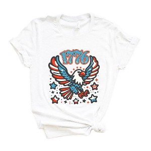 Simply Sage Market Women's Patriotic Eagle 1776 Short Sleeve Graphic Tee - 1 of 4