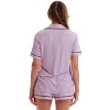 #FollowMe Womens Button-Down Pajama Pant Set with Notch Collar  Elegant & Comfortable Sleepwear - 3 of 4