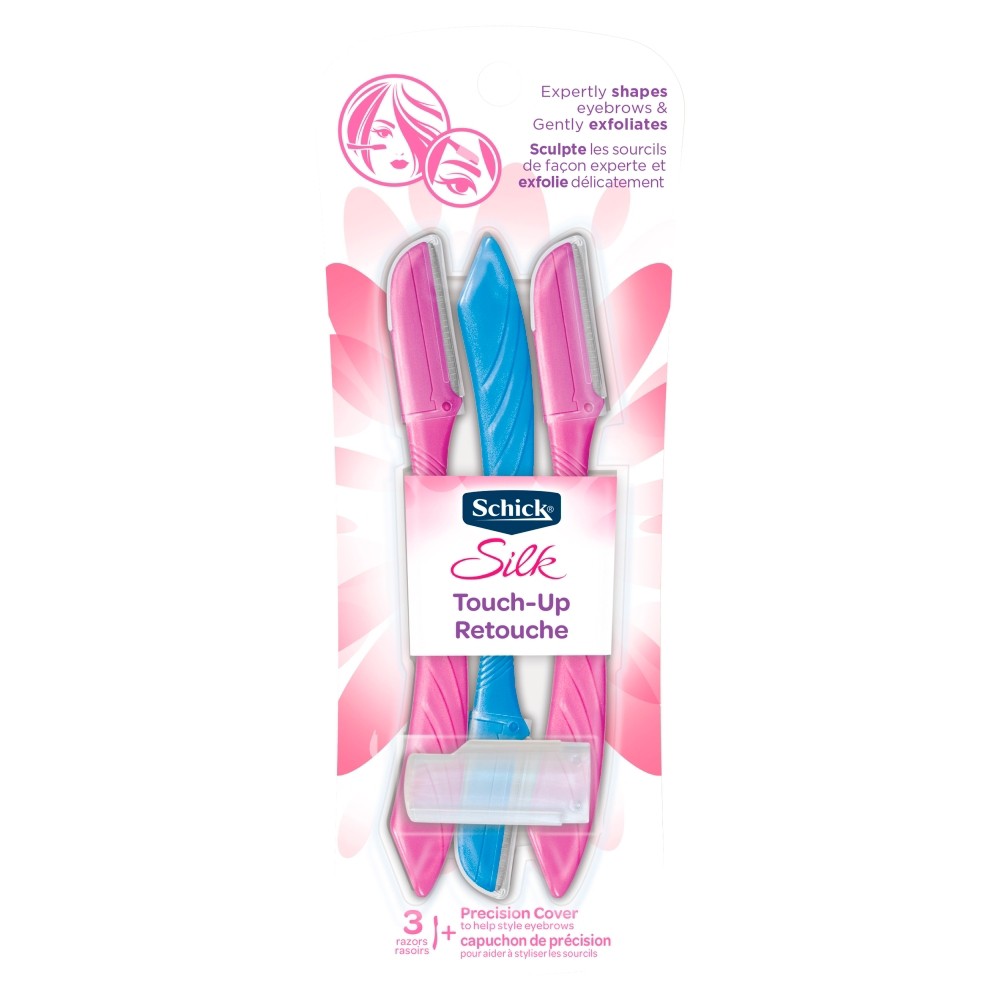 Schick Silk Touch-Up Women's Disposable Razors - 3ct + 1 Precision Cover