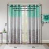 Kumasinova Single Panel Chevron Print Blackout Curtains,84" Thermal Insulated Window Curtains with Grommets,Kitchen Curtains for Living Room,Bedroom - 2 of 4