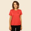 Dalix Smile Face Embroidered Soft Cotton Short Sleeve T Shirt Womens - 2 of 4