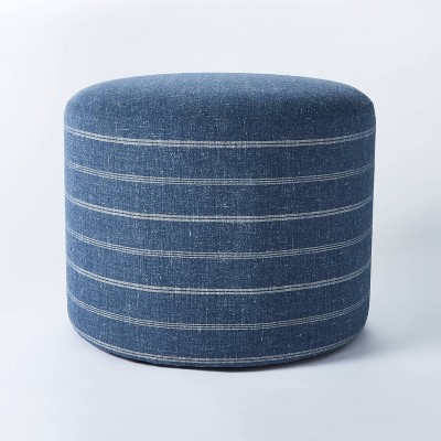 Catalina Mudcloth Round Ottoman authentic - Threshold™ designed with Studio McGee