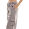 Derek Heart Womens High Rise Fleece Pants with Cargo Pockets - 2 of 4